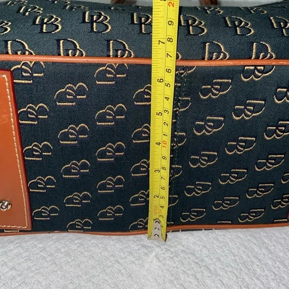 RARE Vintage Like new DOONEY & BOURKE Canvas Monogram ahoulder Bag